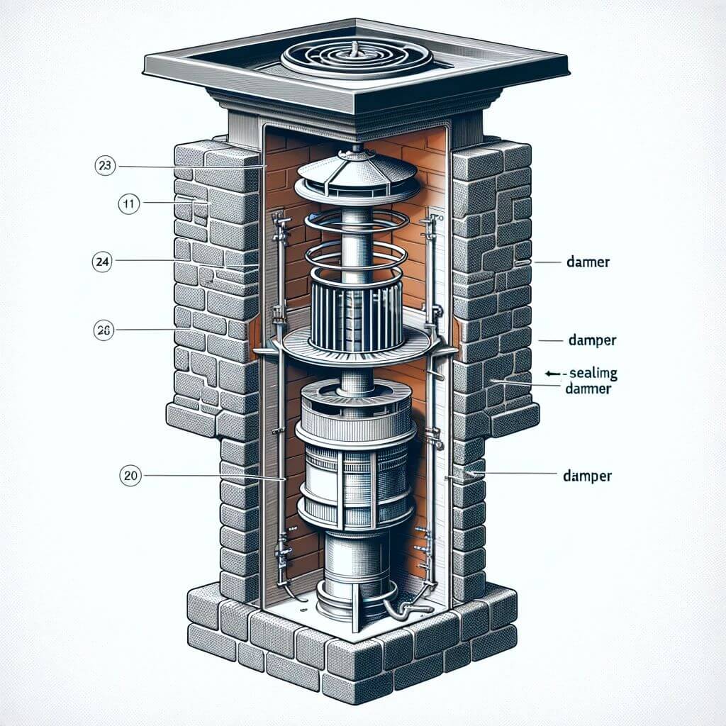 Different types of chimney dampers
