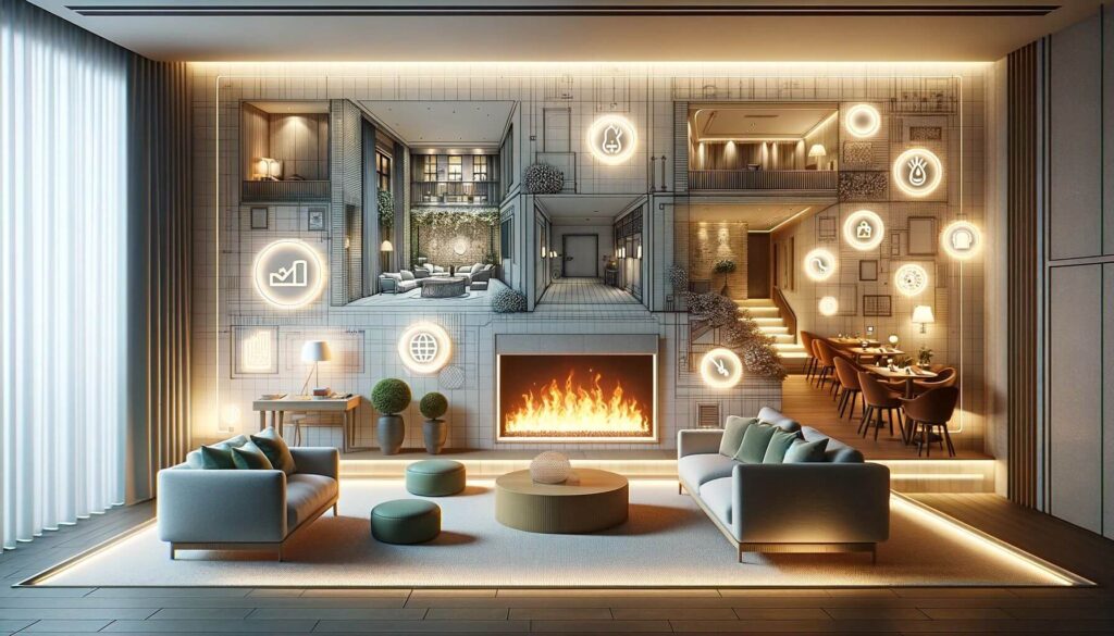 Future trends in lighting and fireplace design in hotels