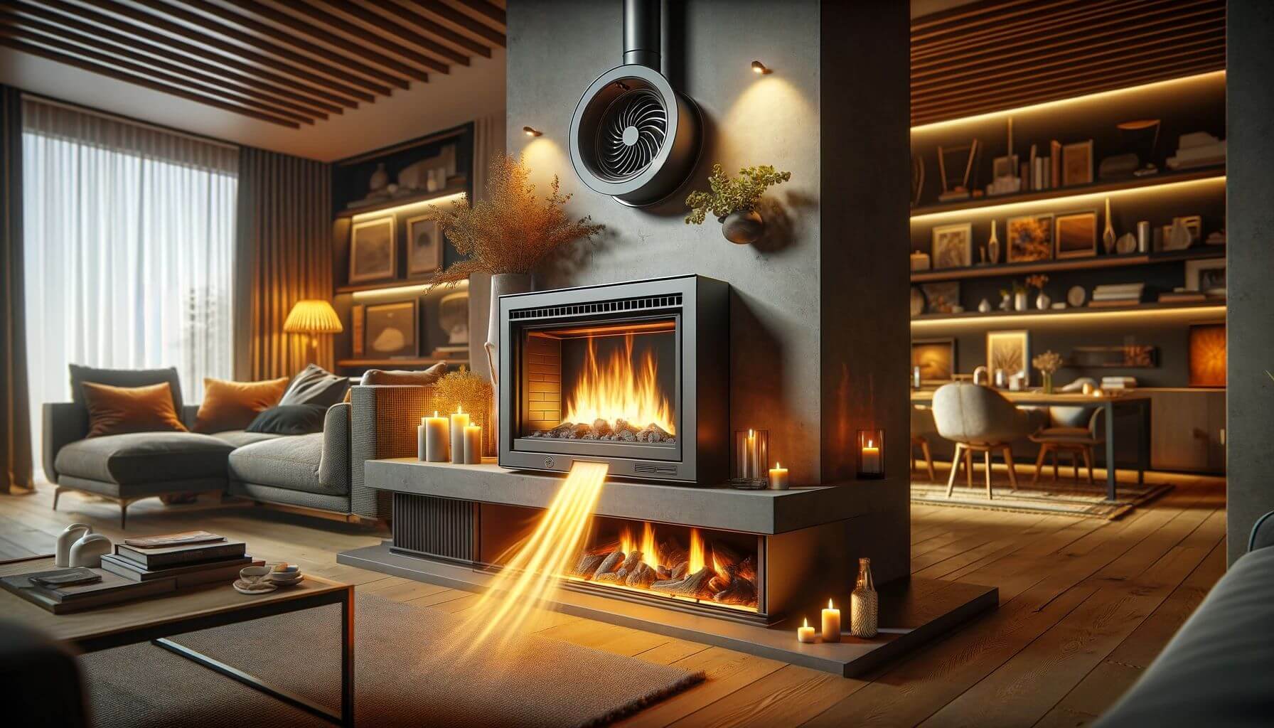 How a Gas Fireplace Insert with Blower Maximize Efficiency