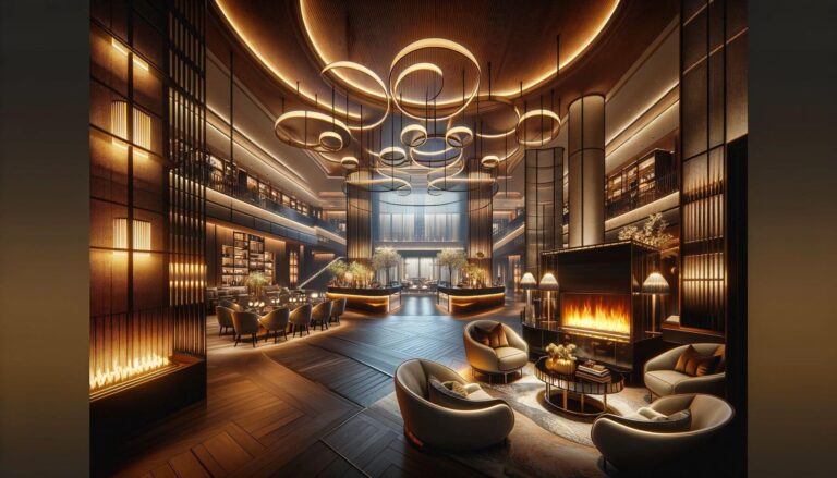 Integration of Lighting and Fireplace Design in hotels