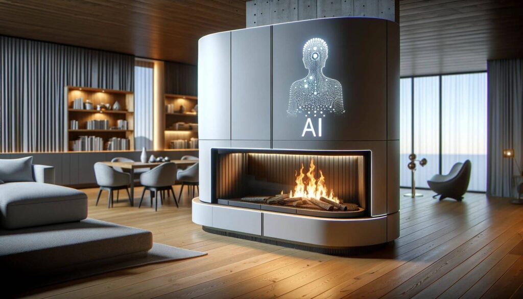 The AI-Integrated Fireplace - fireplace design in 2024