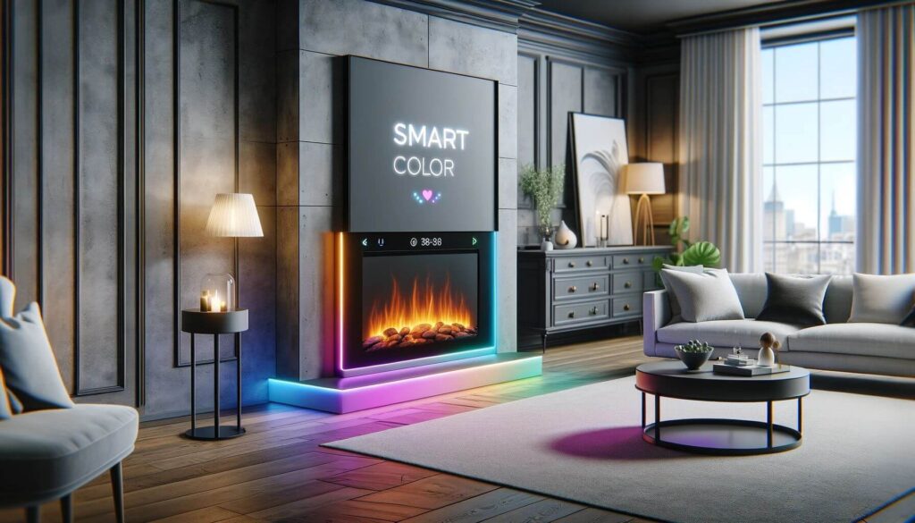The Smart Color-Changing Fireplace design in 2024