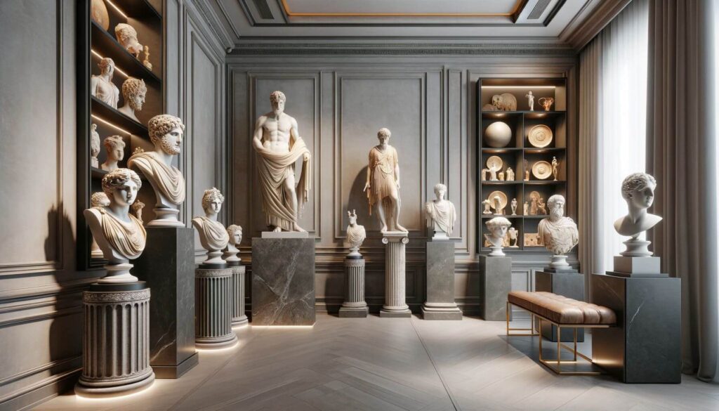 Hellenic-inspired Sculptures adds an artistic and historical touch to your interior design