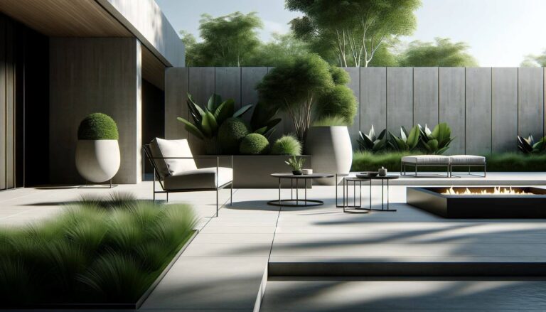 Modern Minimalism Sleek Design Ideas for Patios 2024