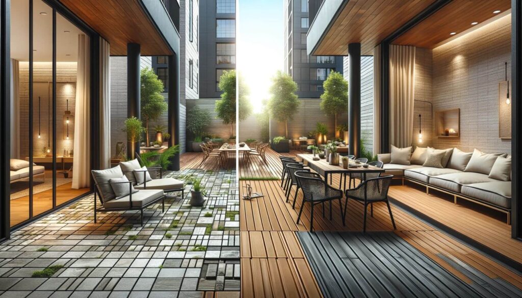 Patio transformative impact of deck tiles To enhance patio space