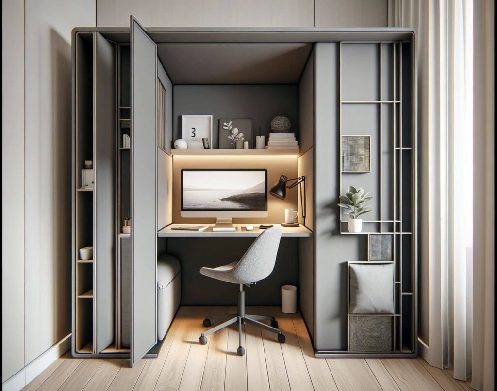 A compact cubicle designed for limited space