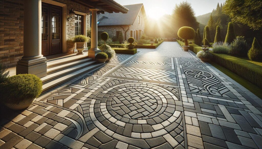A paver patio ideas timeless elegance with classic patterns