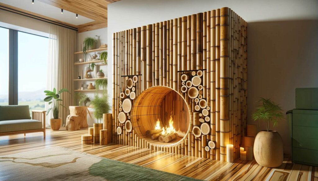 A sustainable and eco-friendly hearth design bamboo