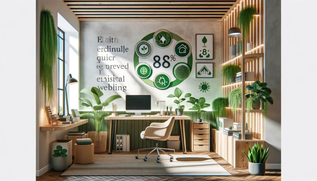 An eco-friendly modern home office design
