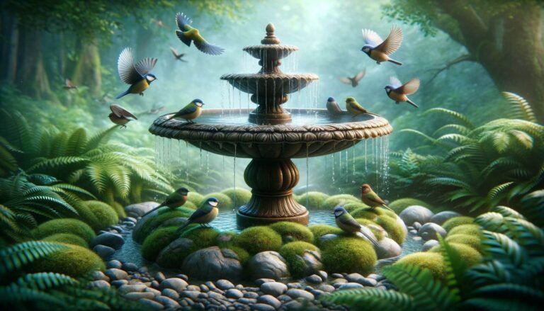 How To Make Your Outdoor: 35 Patio Water Fountain Design - GWS Masonry ... - Best Bird Aviary Design With Waterfall Fountain