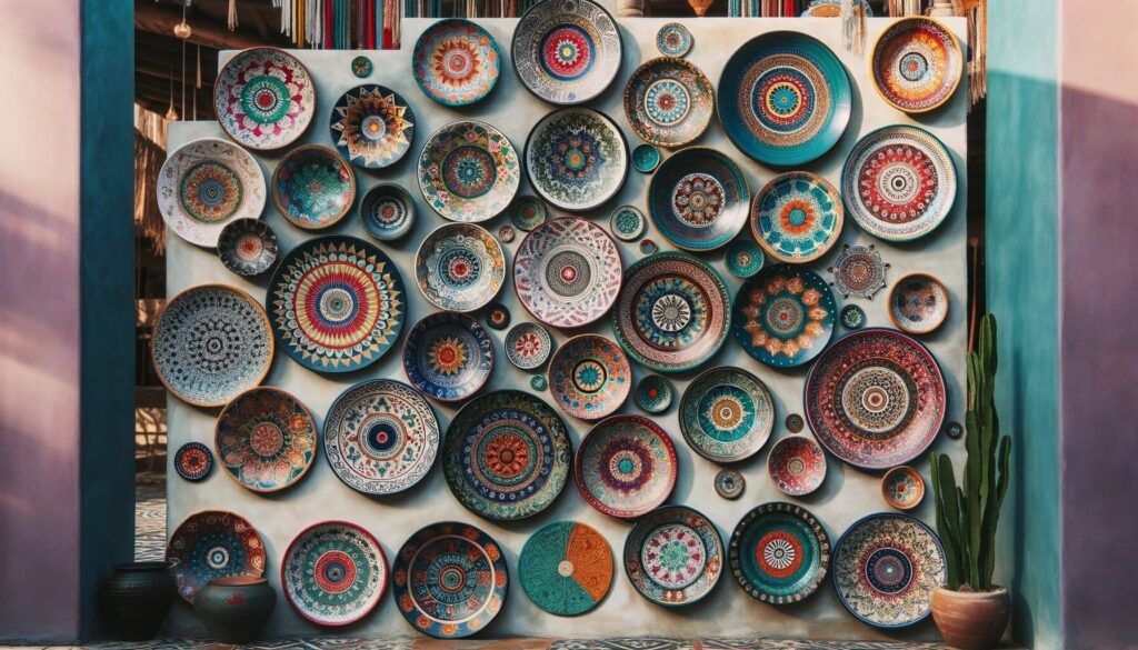 Ceramic Plates Bringing color and unique designs to your bohemian walls