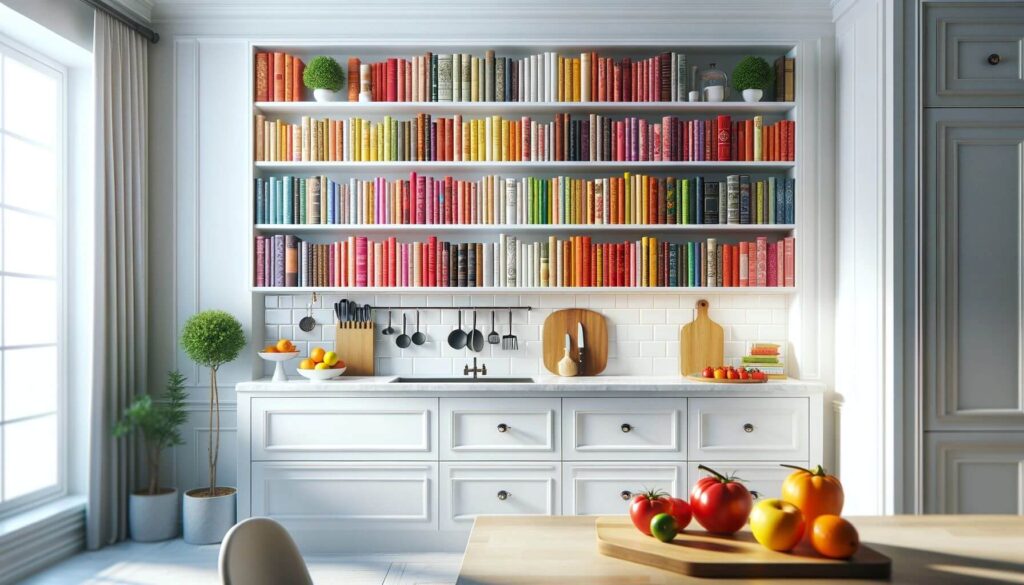 Colorful cookbooks