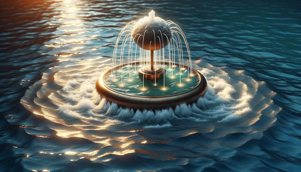 Floating Fountain - For those with a pool or pond