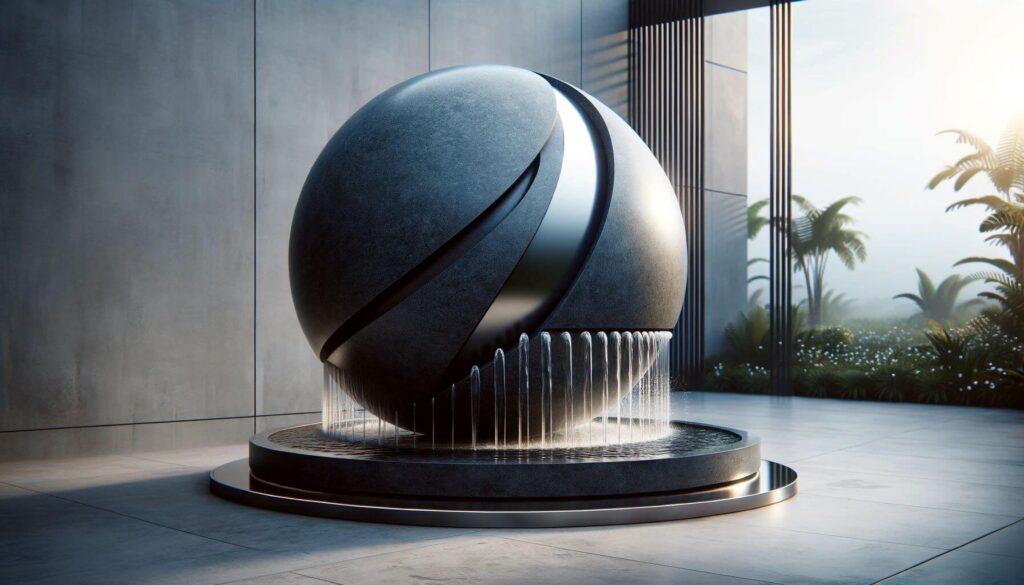 Modern Sphere Fountain - Sleek and minimalist