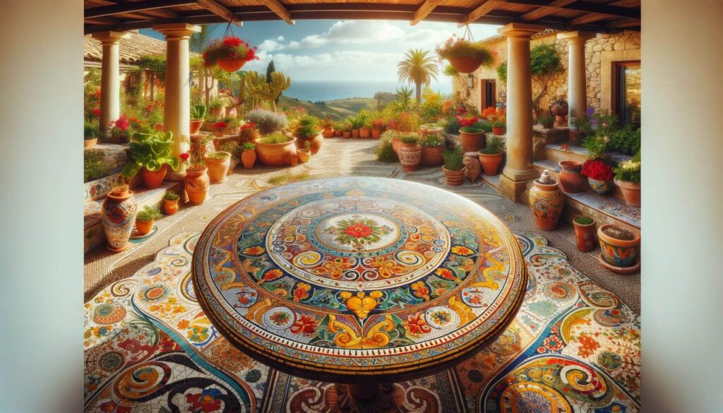 Mosaic Tile Tabletops