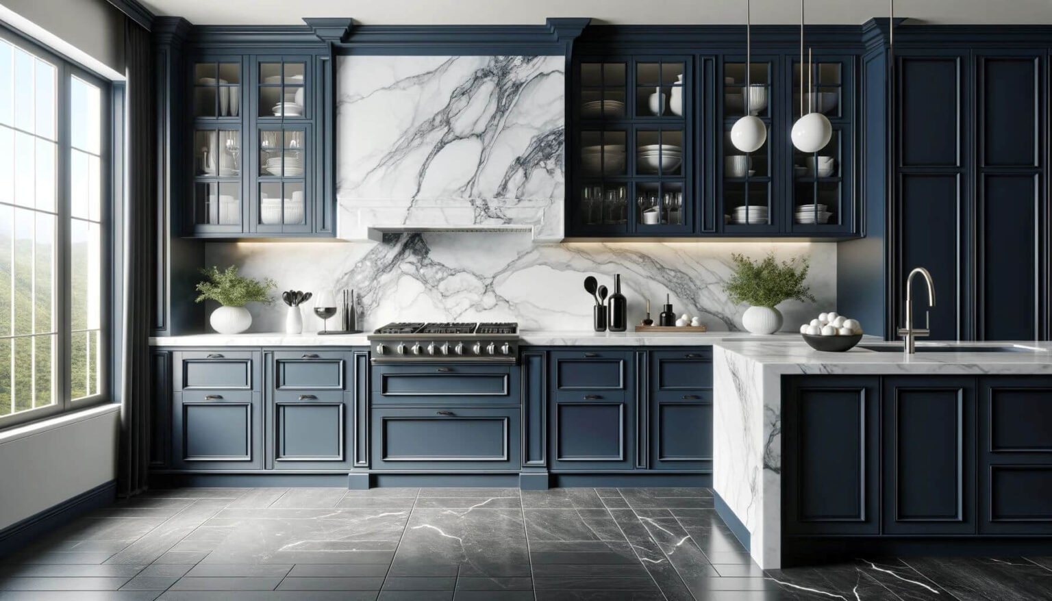 How to enhance your kitchen with elegant marble backsplash - GWS ...