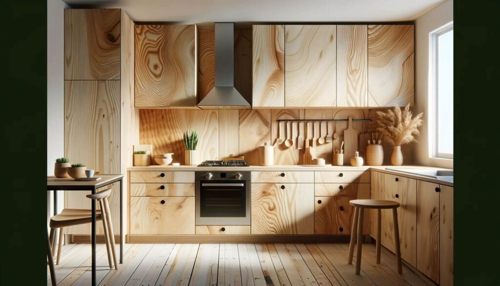 Plywood kitchen Cabinets