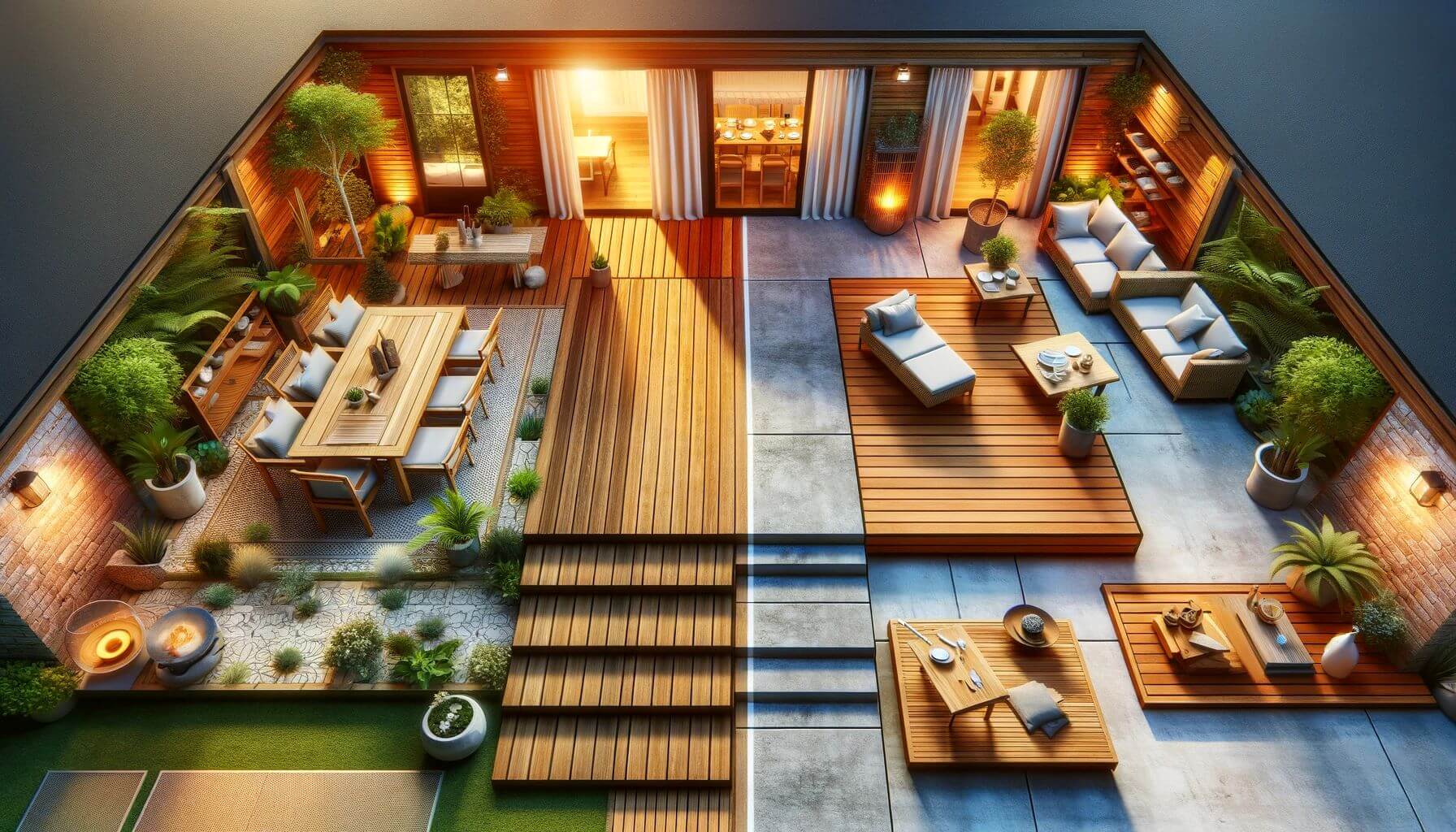 Wood Deck vs Concrete Patio Choosing the Best Outdoor Living