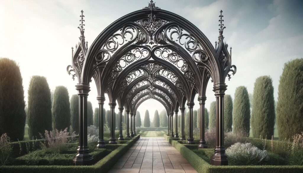 A Gothic arch Elegance pergola
