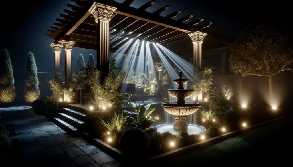 Accent Lighting to Highlight Features of your pergola