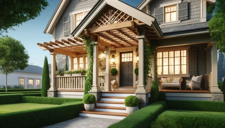 Add a Front Porch Pergola