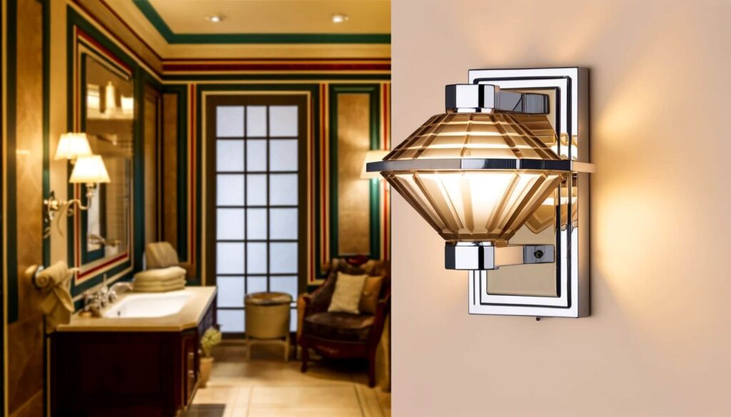 Art Deco Inspired Wall Light fixture