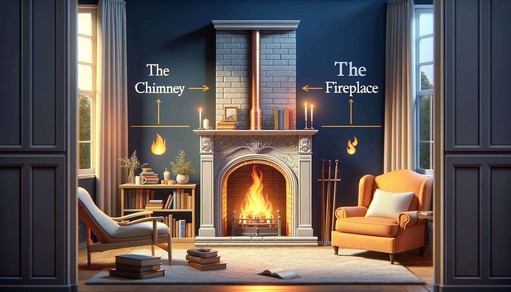 Chimney vs Fireplace -What to Know about it
