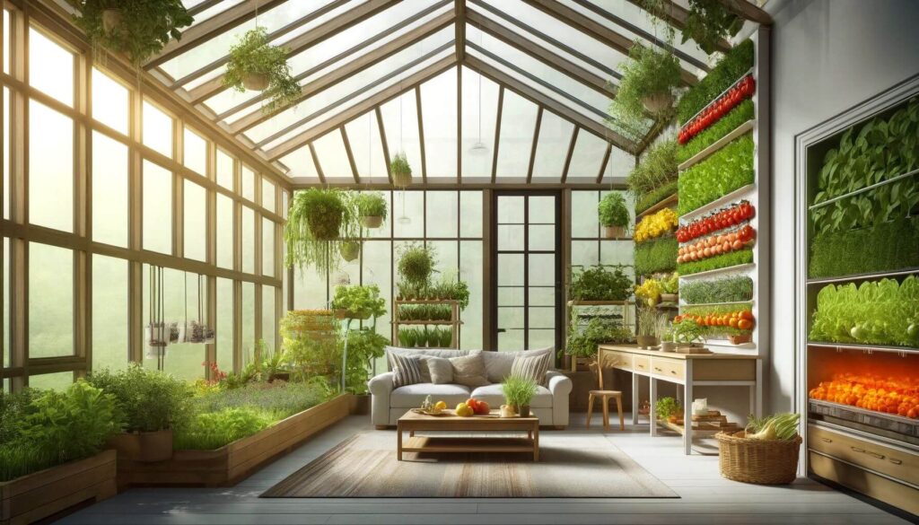 Cultivate Well-being in Your Herb and Vegetable Indoor Garden sunroom design