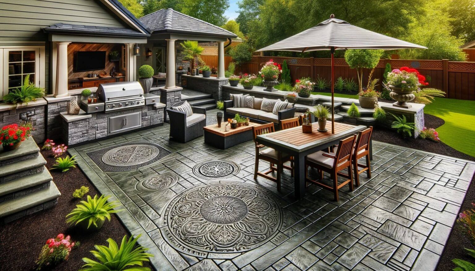 To Create a Paradise: 35 Backyard Covered Outdoor Kitchen Ideas
