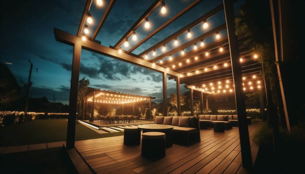 Designing with Ambient Lighting for your pergola