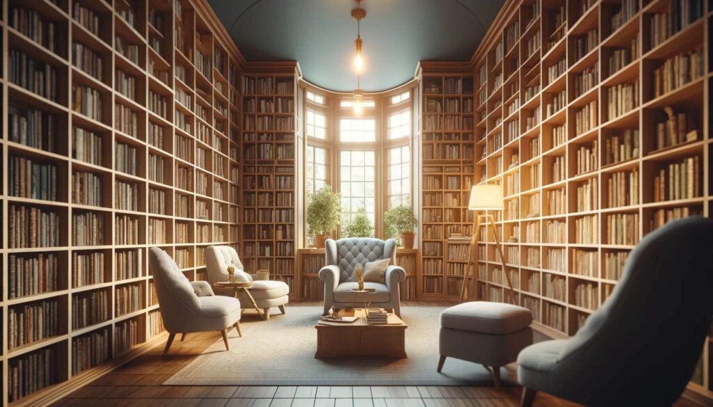 Discover Tranquility in Your Library Lounge