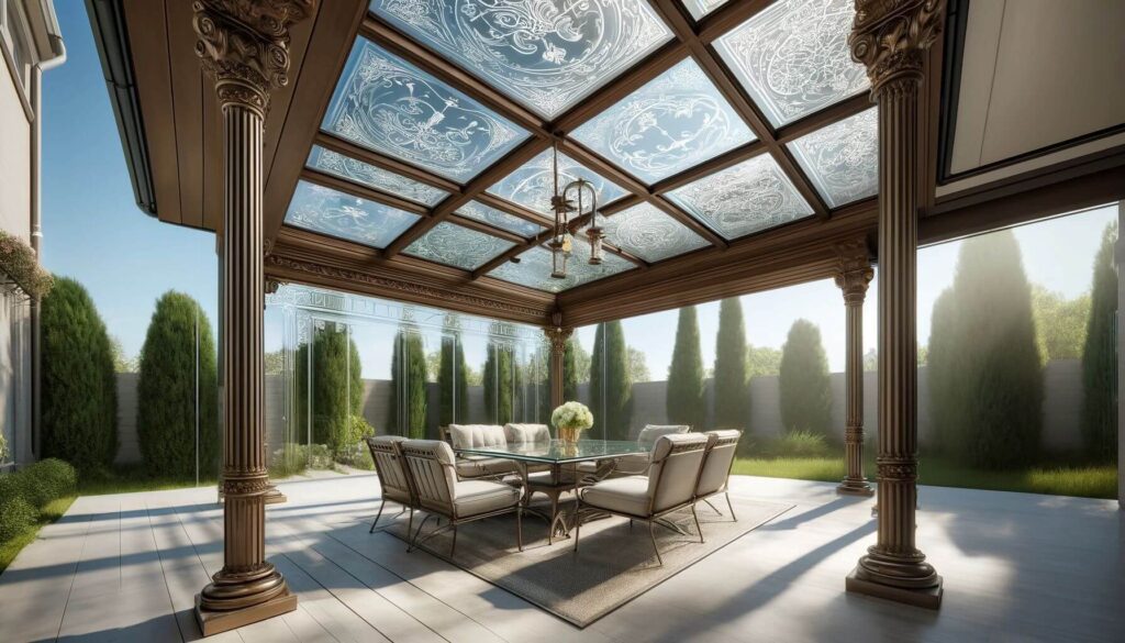 Etched Glass Roofing