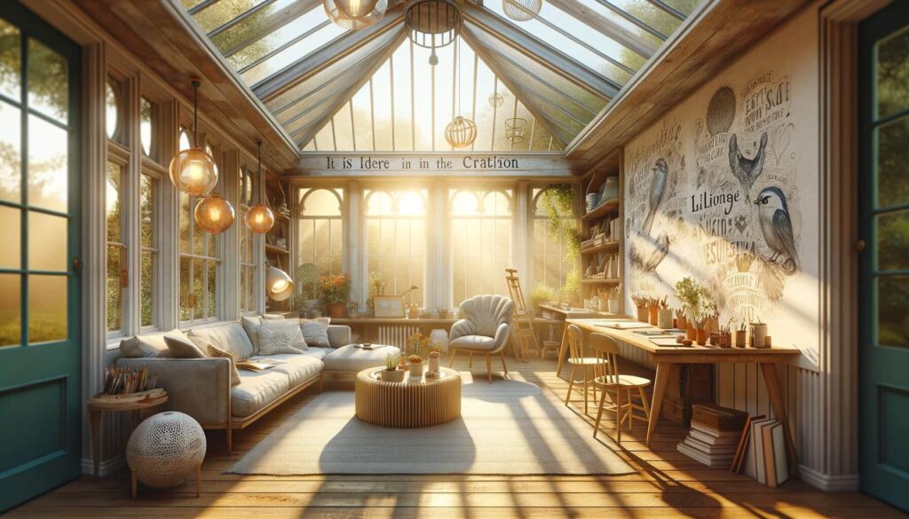 Imagine a sunroom transformed into a part of your creative process