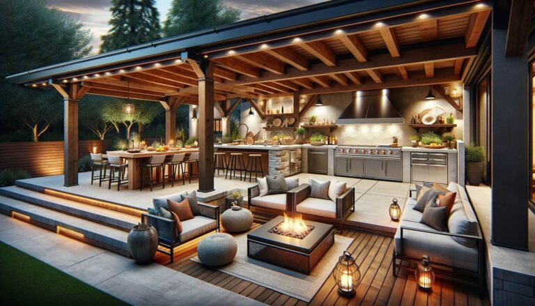 Outdoor Kitchen & Patio Cover Hangout