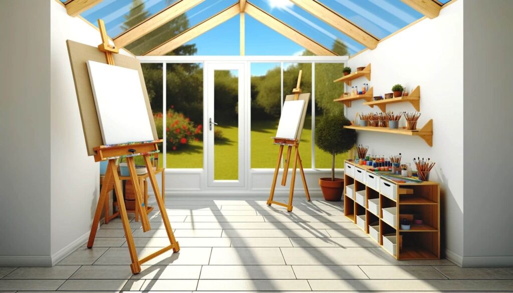 Transform your sunroom into an artist's sanctuary