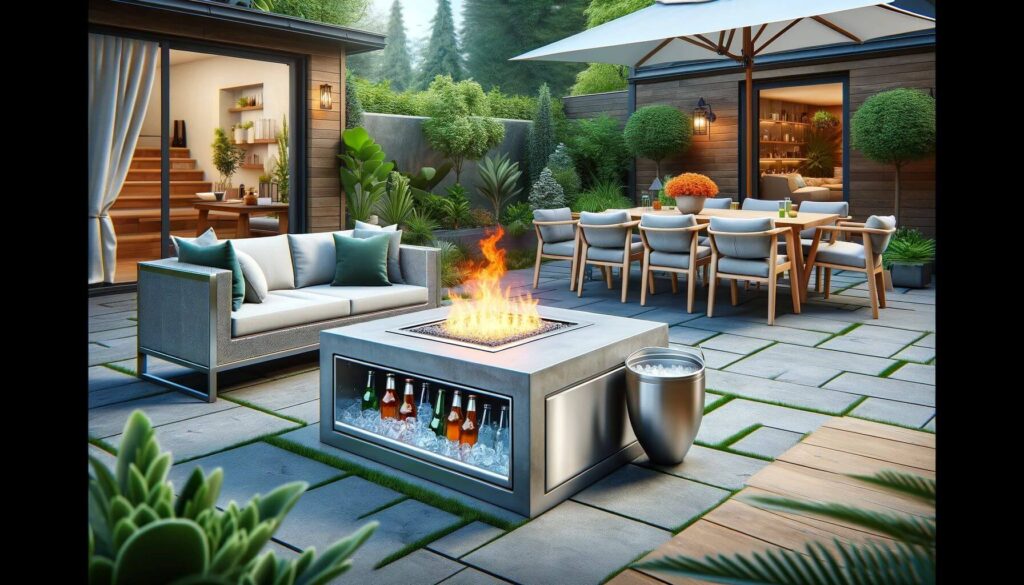 Convertible Fire Pits in patio