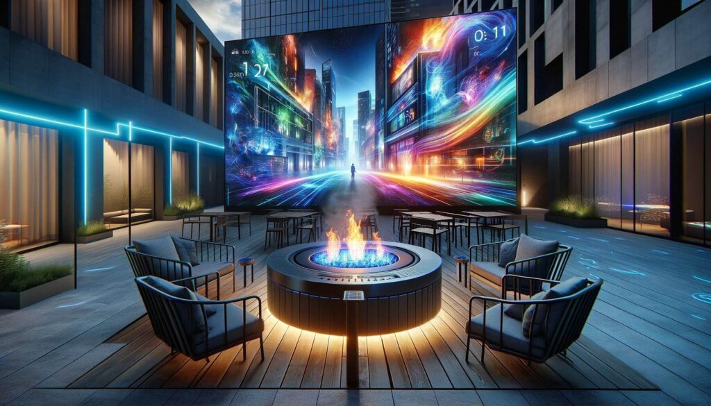 Digital Projection Fire Pits