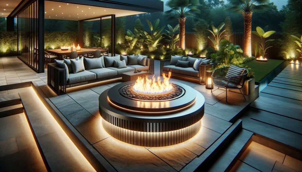 Fire Pits with Integrated Cooling Systems