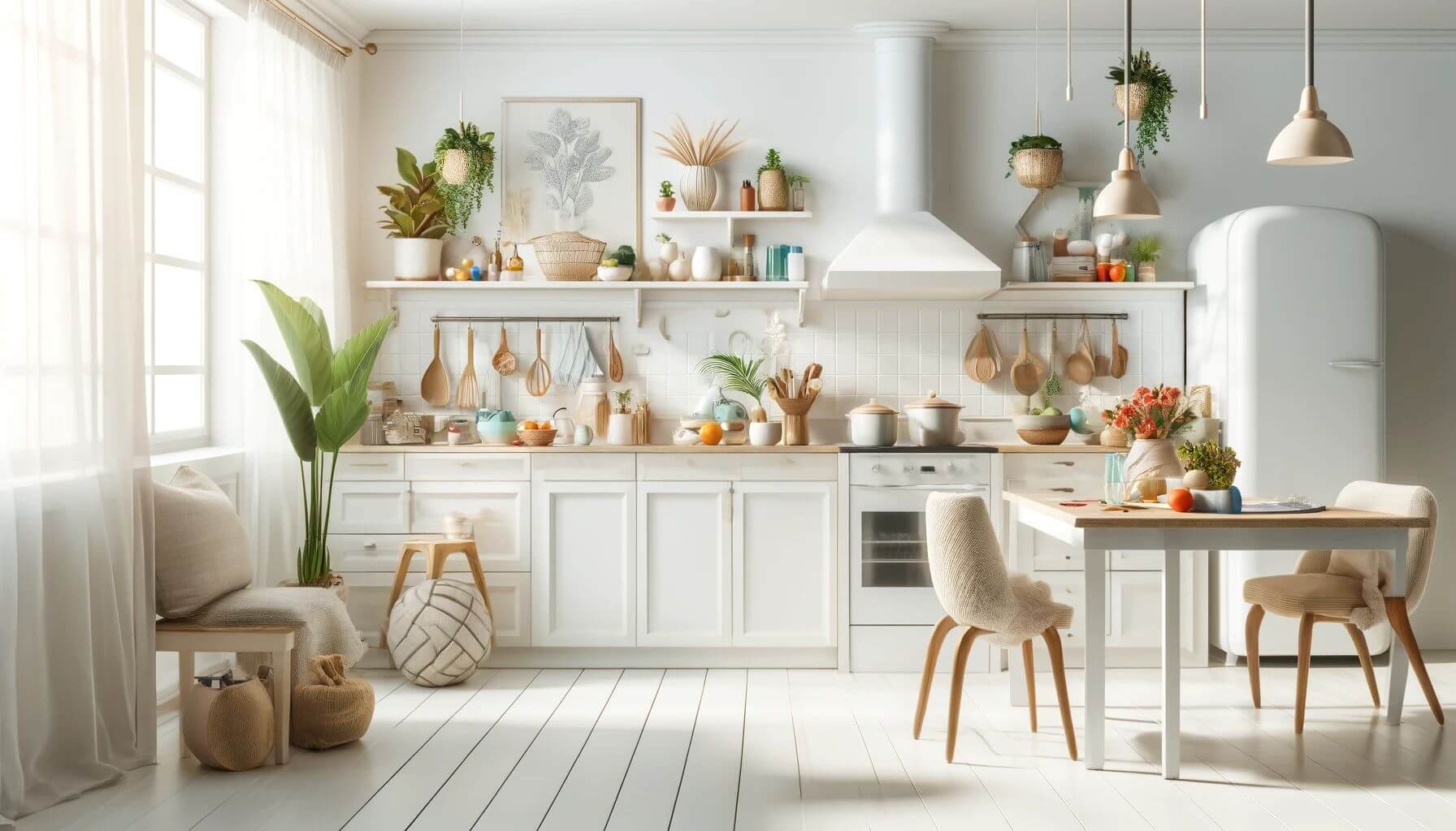 How To Decorate A White Kitchen Without Renovating
