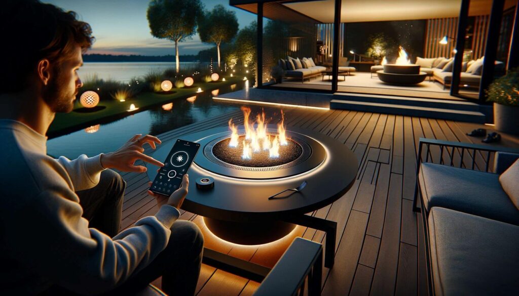 Interactive Flame Control fire pit trends