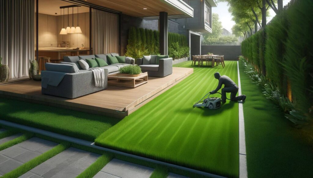 Low-Maintenance Synthetic Grass