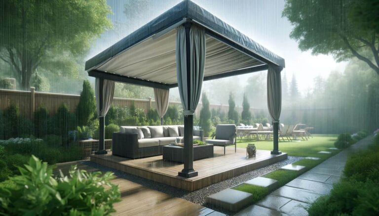 Shield with Waterproof Pergola Covers