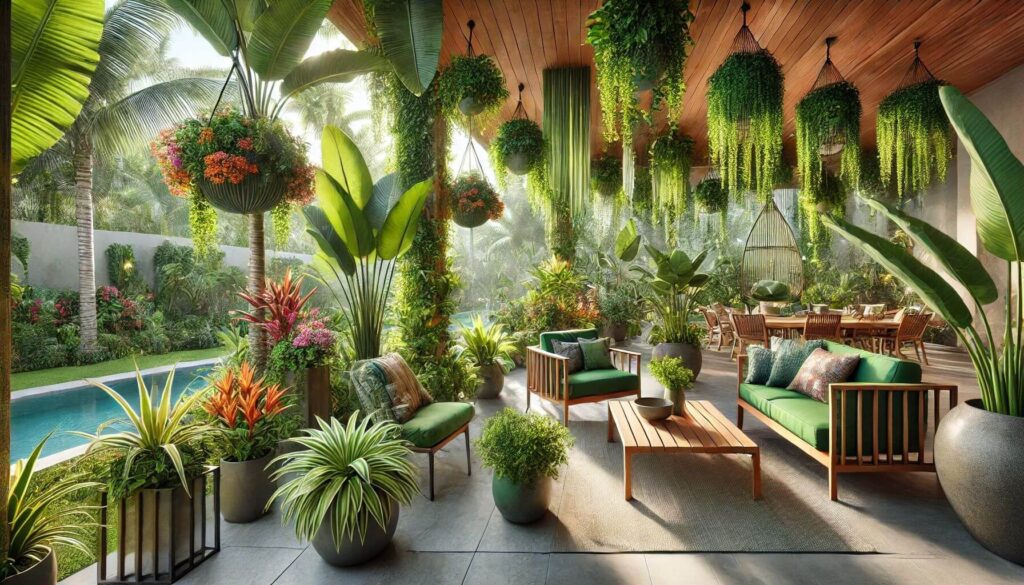 Botanical Beauty How to Create a Plant-Filled Tropical Patio