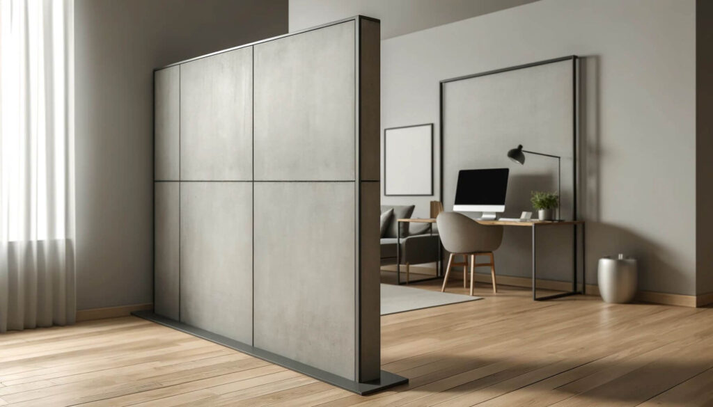 Concrete dividers are ideal for modern