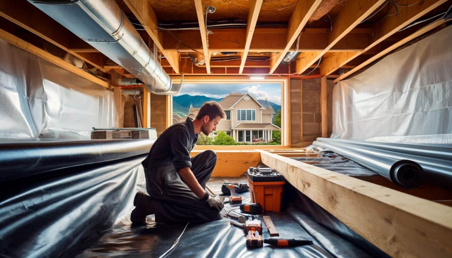 How to use Crawl Space Moisture Barrier Against Dampness - GWS Masonry ...