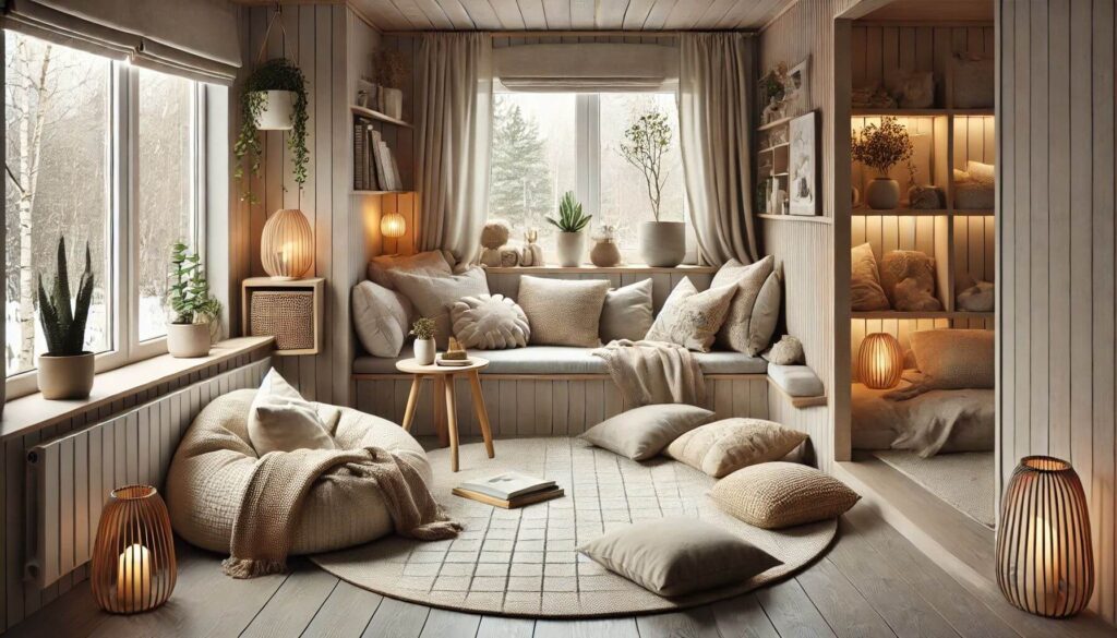 Creating Cozy Nooks Scandinavian Living Space