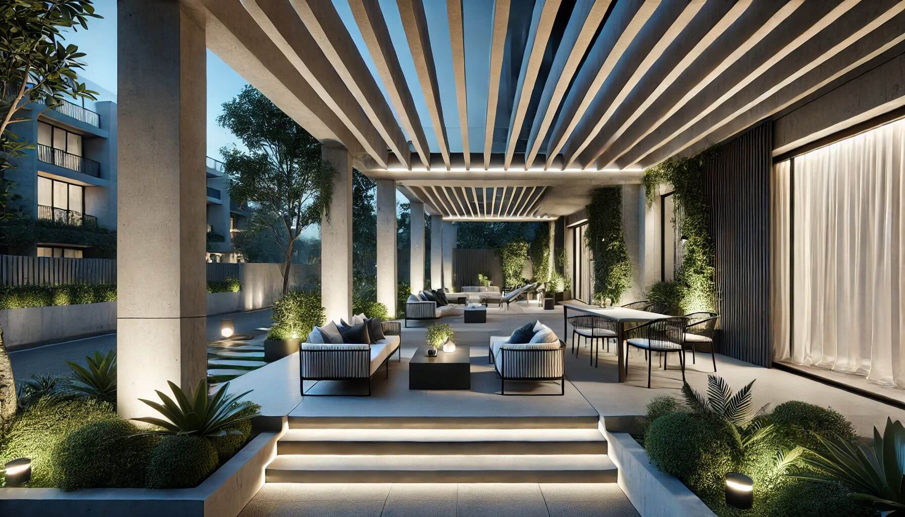 How to Elevate Your Terrace with Modern Concrete Pergola Designs