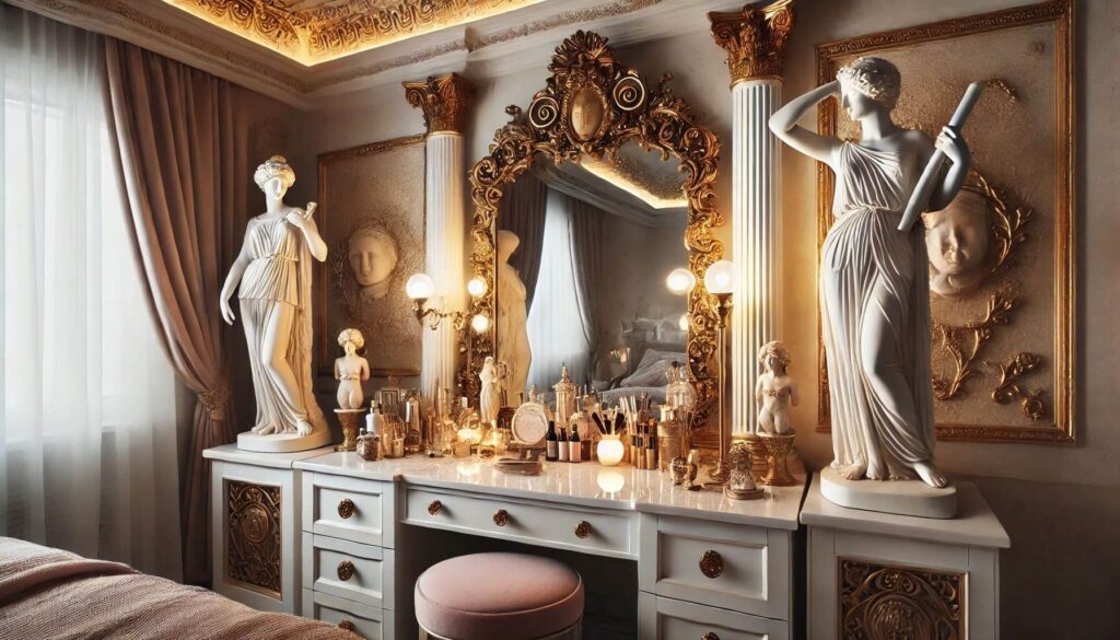 12 Greek Goddess-Inspired Vanity Setup Design