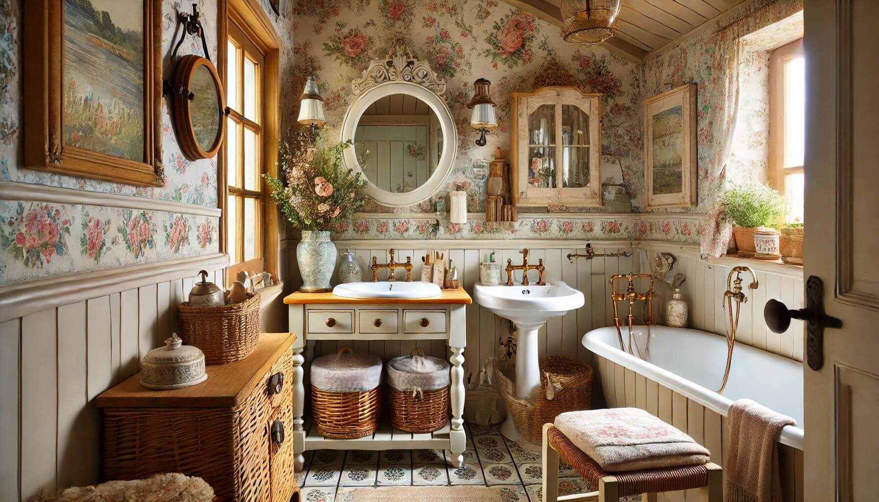 21 Cottagecore Bathroom Design Ideas to Elevate Your Home