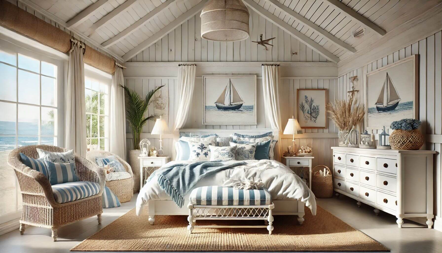 25 Best Beach House Bedroom Design Ideas for Relaxing Retreats